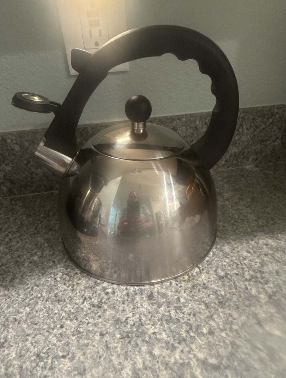 Creative Home Satin Splendor 2.8 Qt. Premium Stainless Steel Whistling Tea Kettl